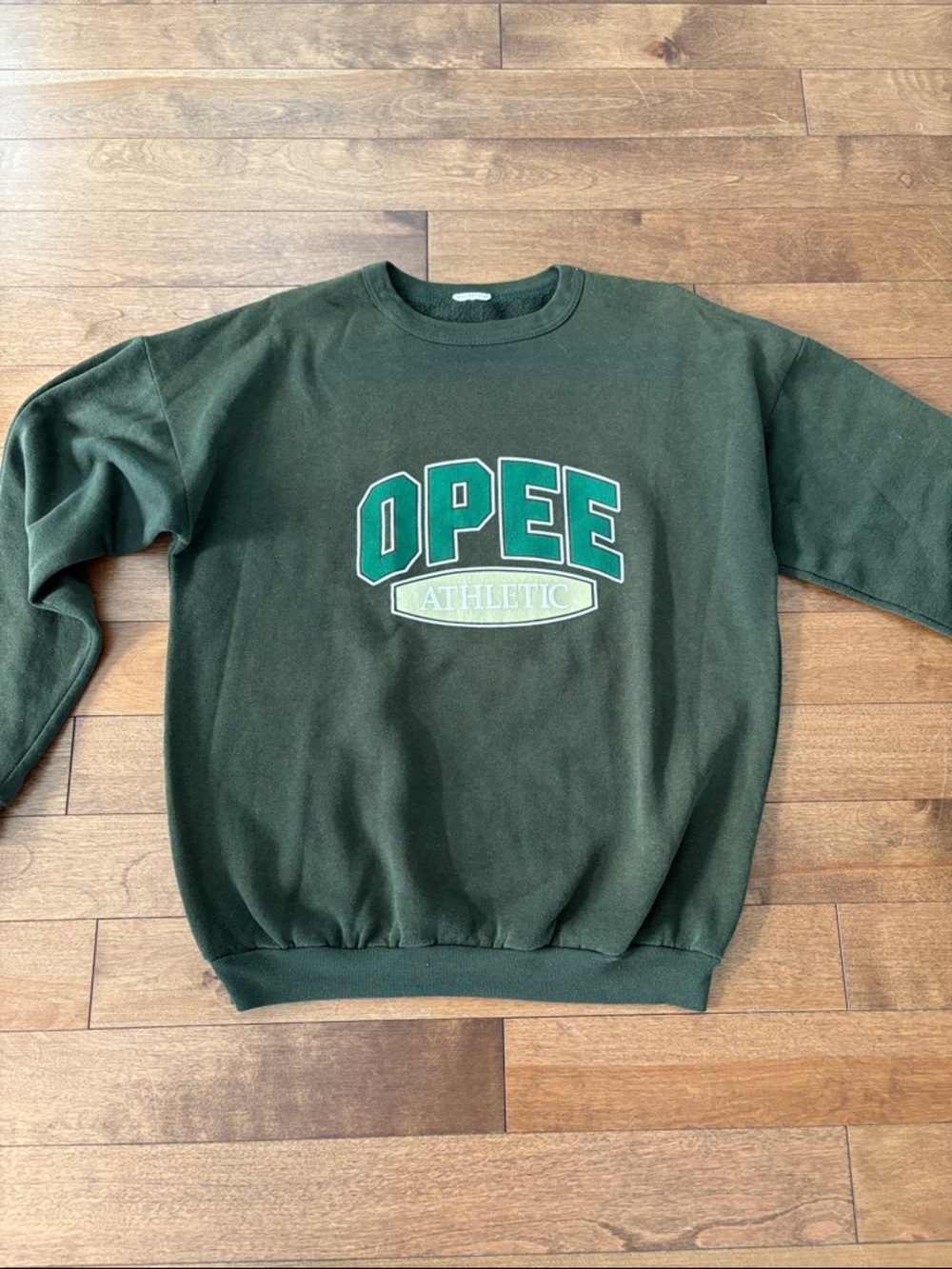 Vintage OPEE Athletic Men's Green Crewneck Sweatshirt